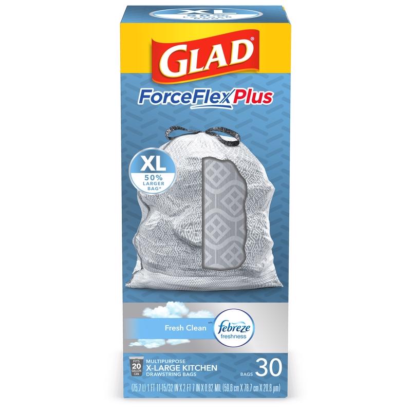 TRASH BAG 20G 30PK GLAD