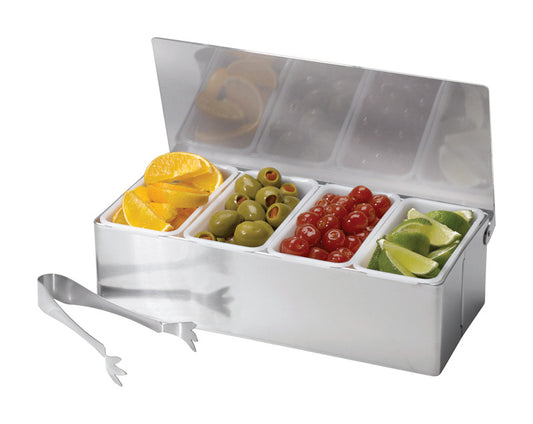 BAR CADDY W/TONGS 4COMP
