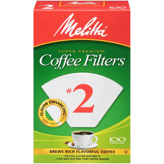 COFFEE FILTER #2WHT100CT