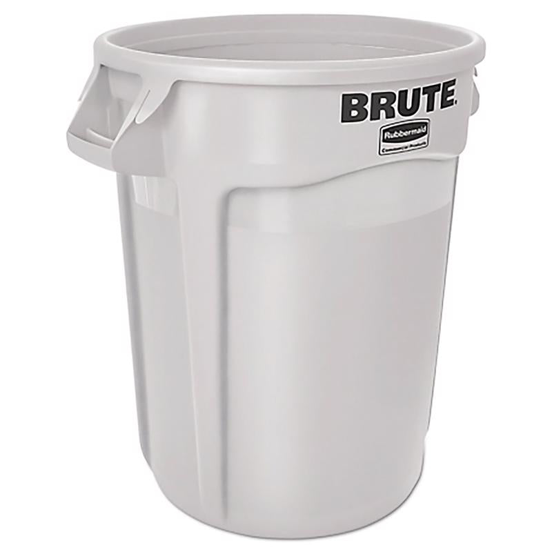 GARBAGE CAN 10G WHT RUBB