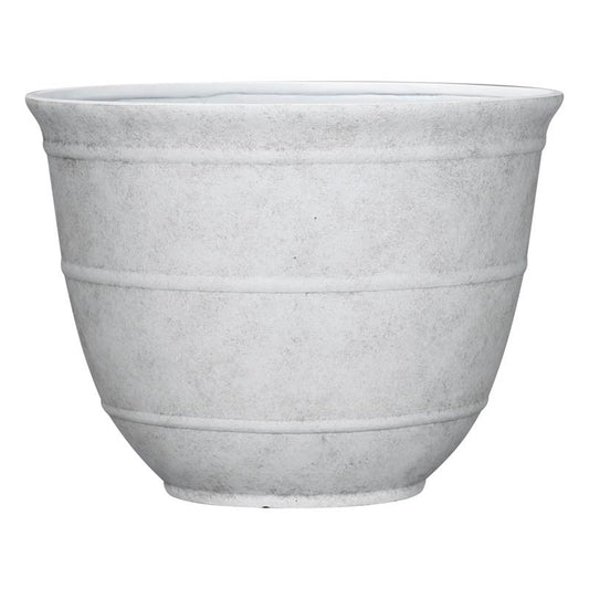 PLNTR BRGHTN RND WHT 12"
