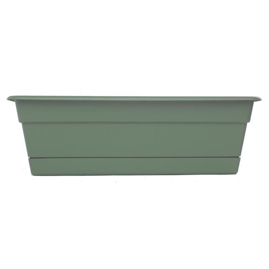 Bloem Dura Cotta 5.75 in. H X 18 in. W X 7.5 in. D Plastic Window Box Basil