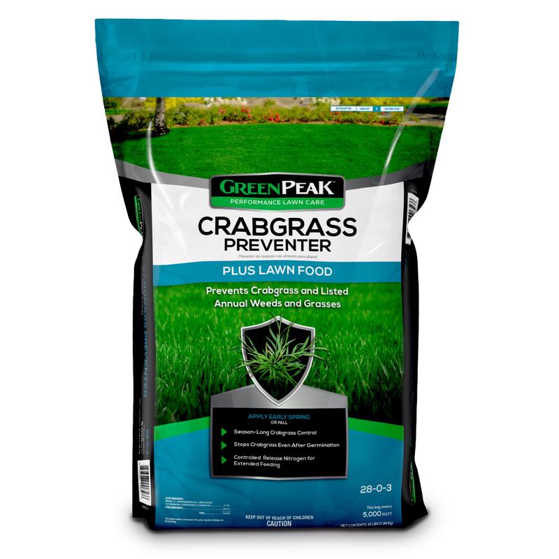 GreenPeak Crabgrass Preventer Lawn Food For All Grasses 5000 sq ft