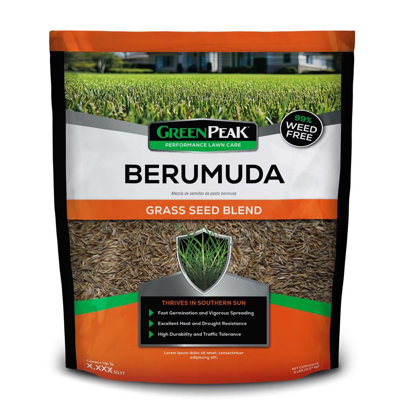 GreenPeak Bermuda Grass Sun or Shade Grass Seed 5 lb
