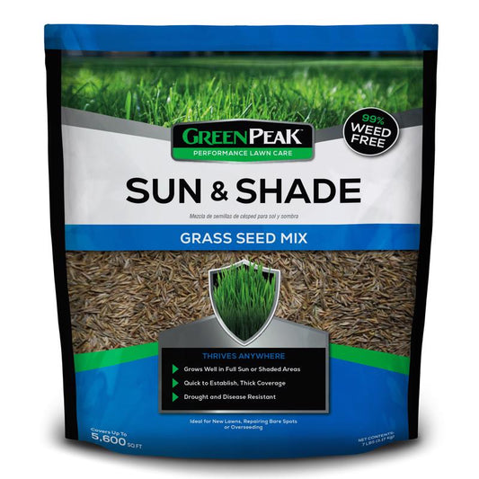 GreenPeak Mixed Sun or Shade Grass Seed 7 lb