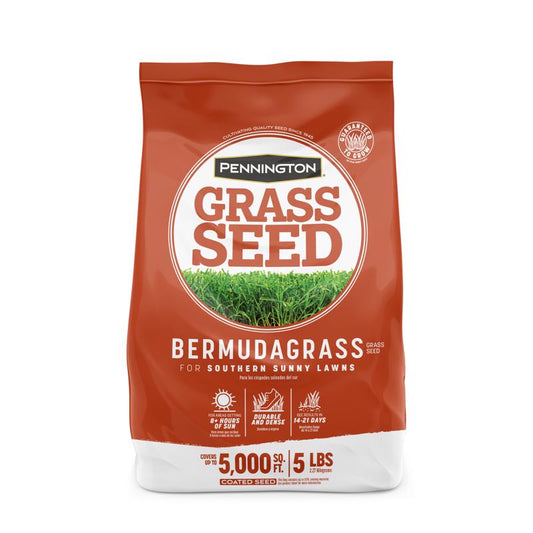 Pennington Penkoted Bermuda Grass Full Sun Grass Seed 5 lb