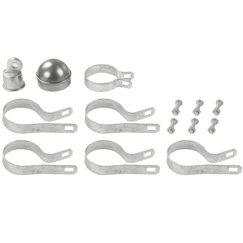 END/GATE POST KIT ALUM 6'