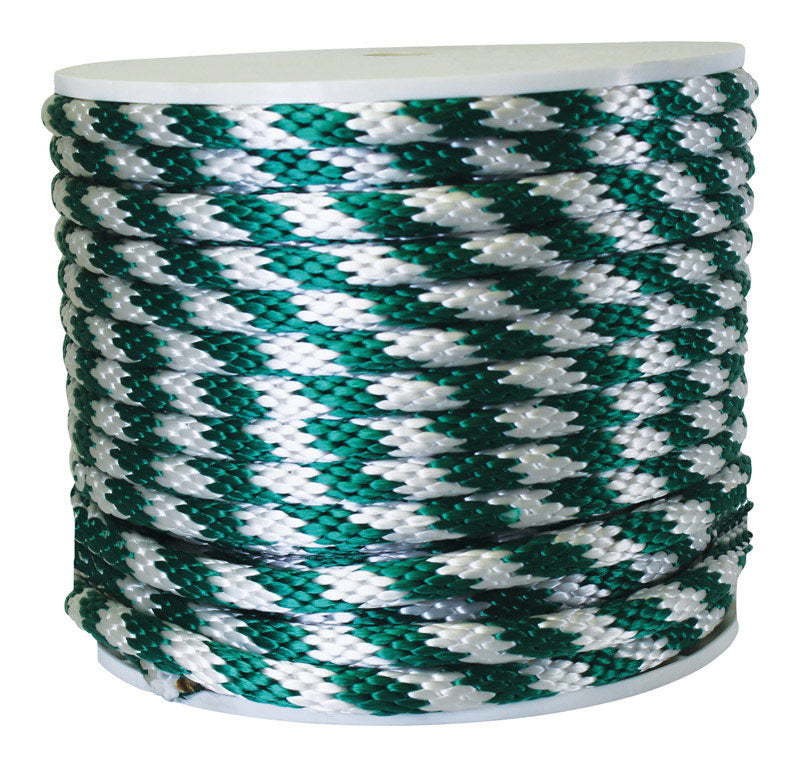 ROPE DERBY GN/WH 5/8X140