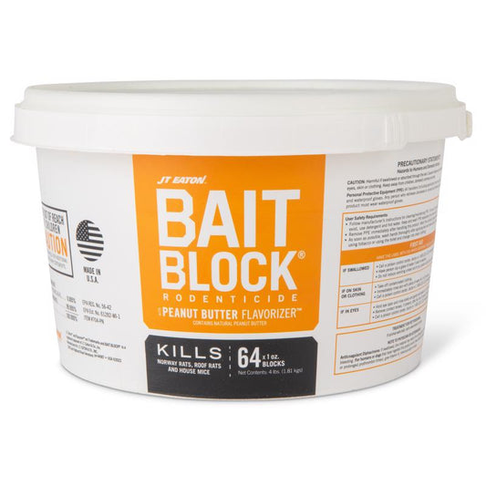 BAIT BLCK RODNT PB 64PK