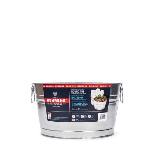 STEEL TUB ROUND 5GAL