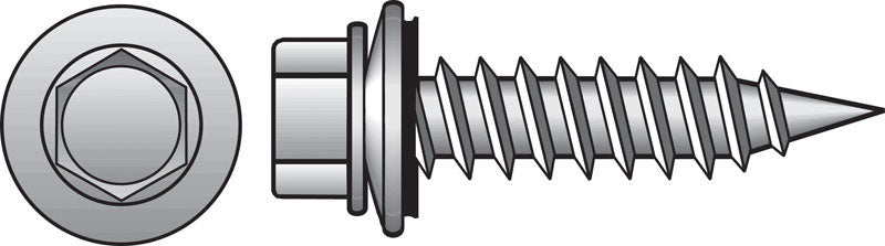SCRWS W/WSHR HEX 2-1/2"
