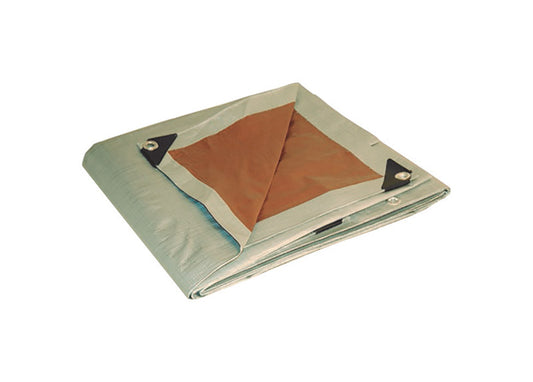 TARP BRN/SLV 8'X10'