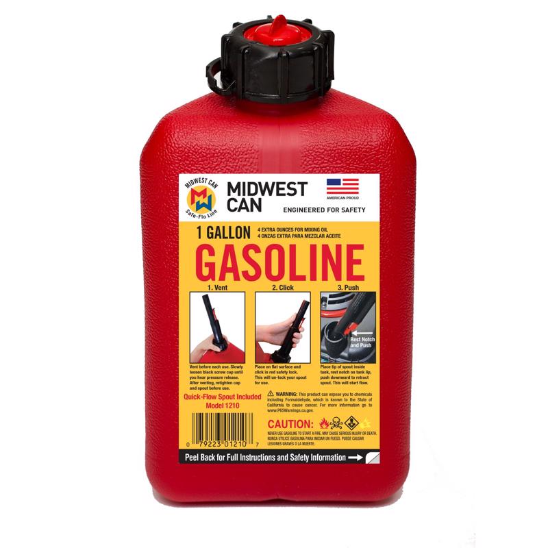 QUICK-FLOW GAS CAN 1GAL