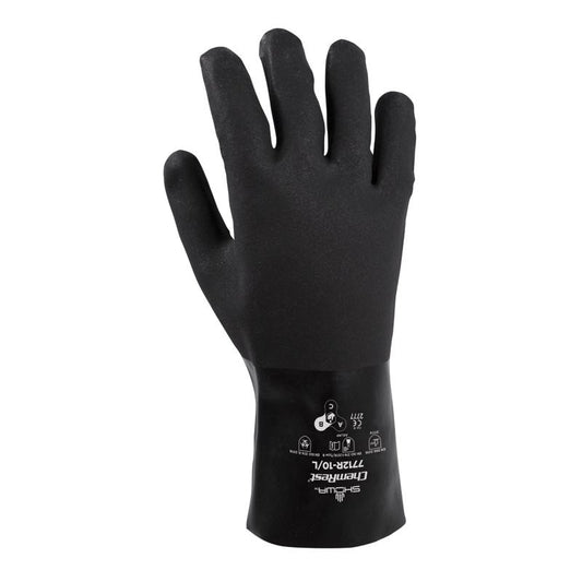 Atlas Unisex Indoor/Outdoor Gaunlet Chemical Gloves Black L 1 pair