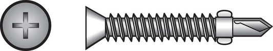 SHT MTL SCRWS FLT 2-3/4"