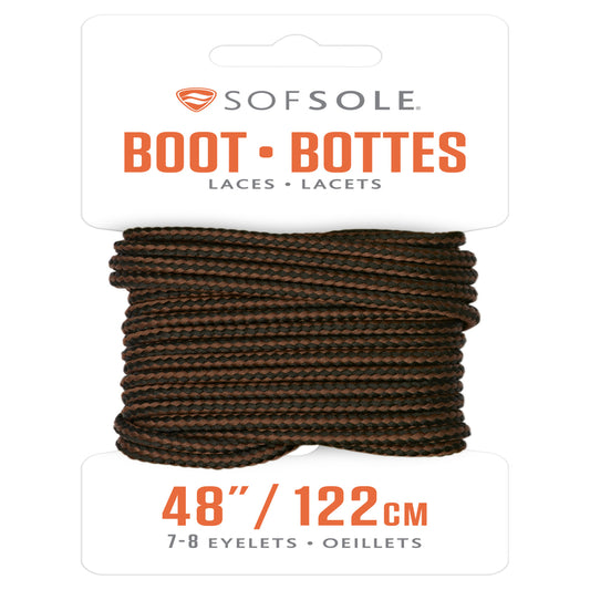 BLK/BRWN BOOT LACE 48"