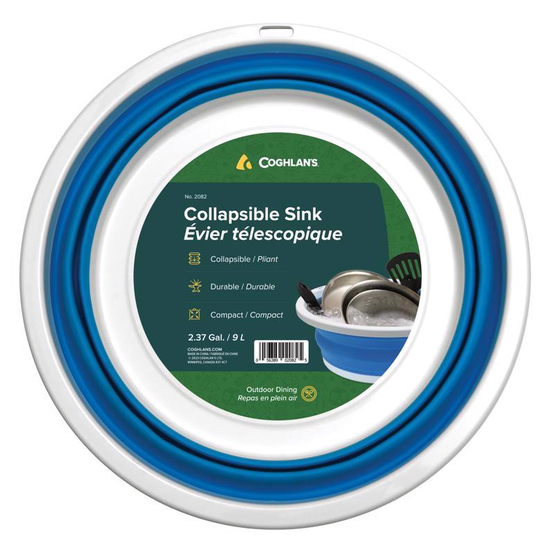 Coghlan's Blue/White Collapsible Sink 5.5 in. H X 14.76 in. W X 14.76 in. L 2.4 gal 1 pk