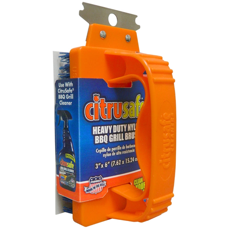 GRILL BRUSH ORANGE 5"