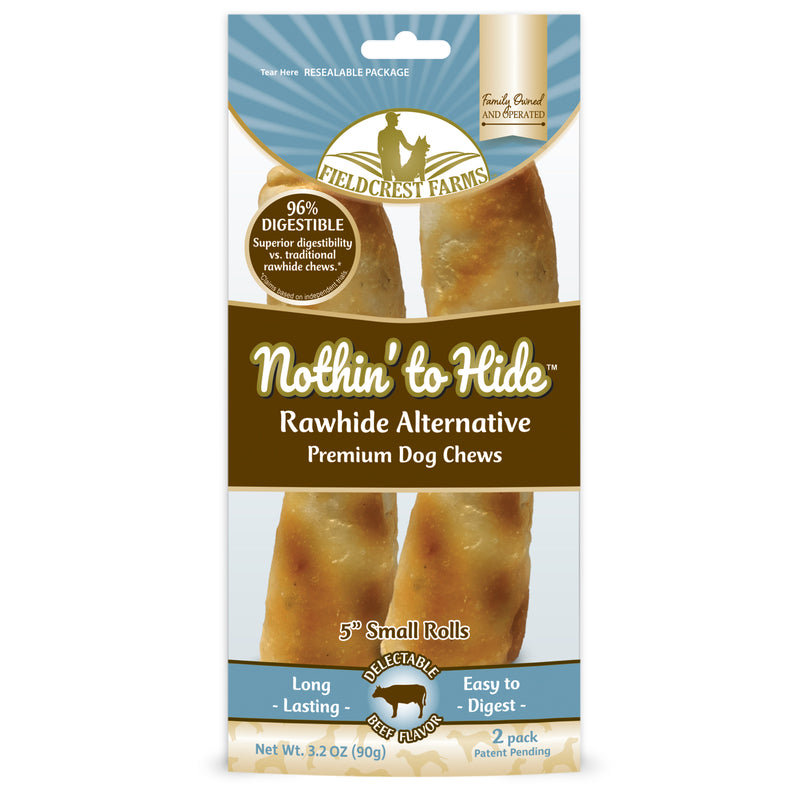 Fieldcrest Farms Nothin' to Hide Sm Roll Beef Grain Free Chews For Dogs 0.2 lb 5 in. 2 pk