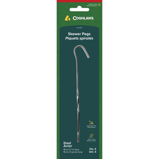 Coghlan's Silver Skewer Pegs 8.625 in. H X 2.875 in. W X 7 in. L 6 pk
