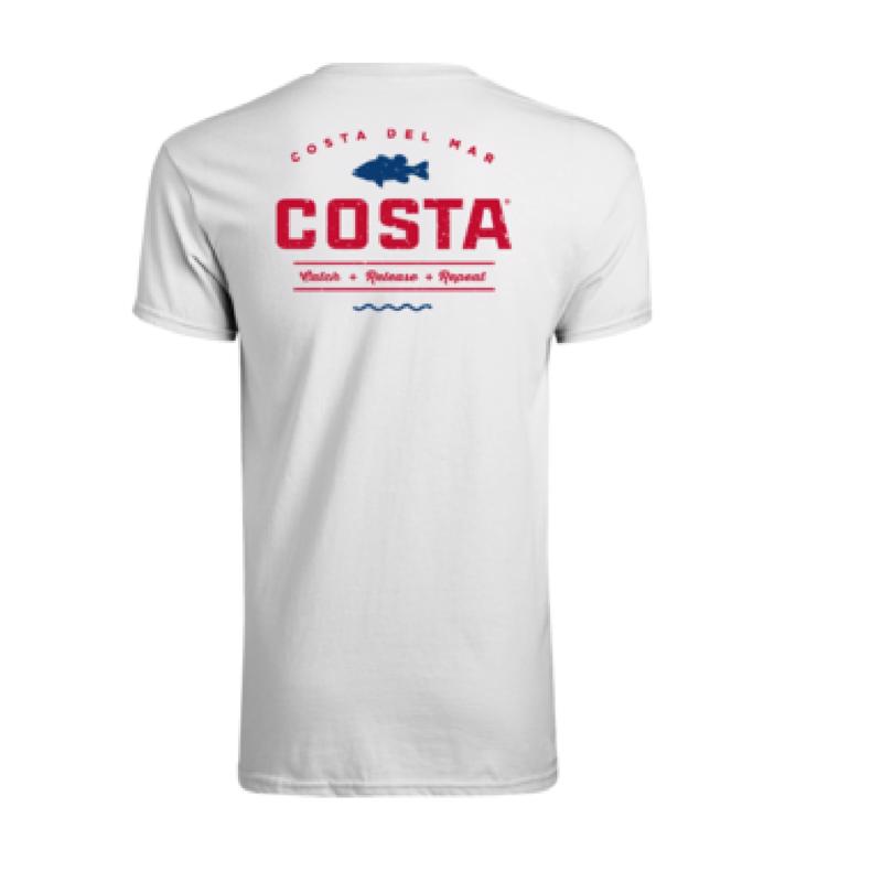 T SHRT MEN BLU/RD/WHT M