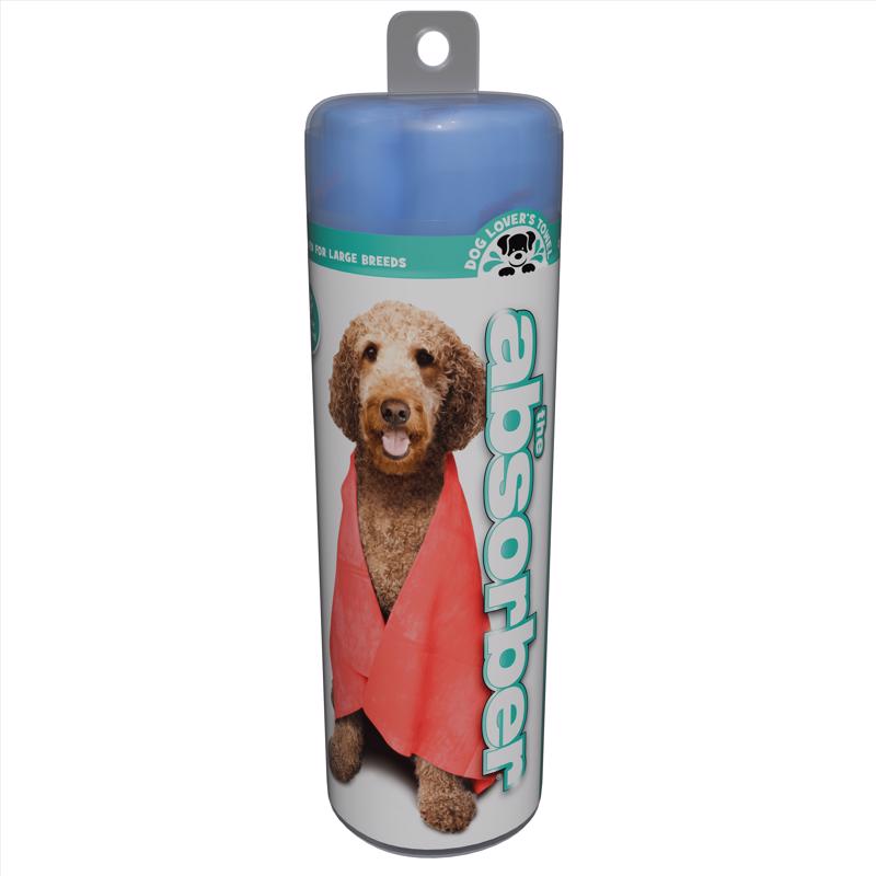 ABSORBENT TOWEL DOG BLU