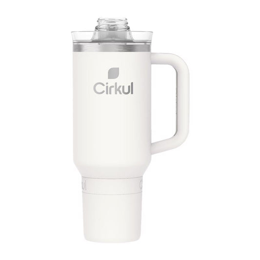 Cirkul All-Day StrawSip 40 fl. oz. Pearl BPA Free Double Wall Tumbler