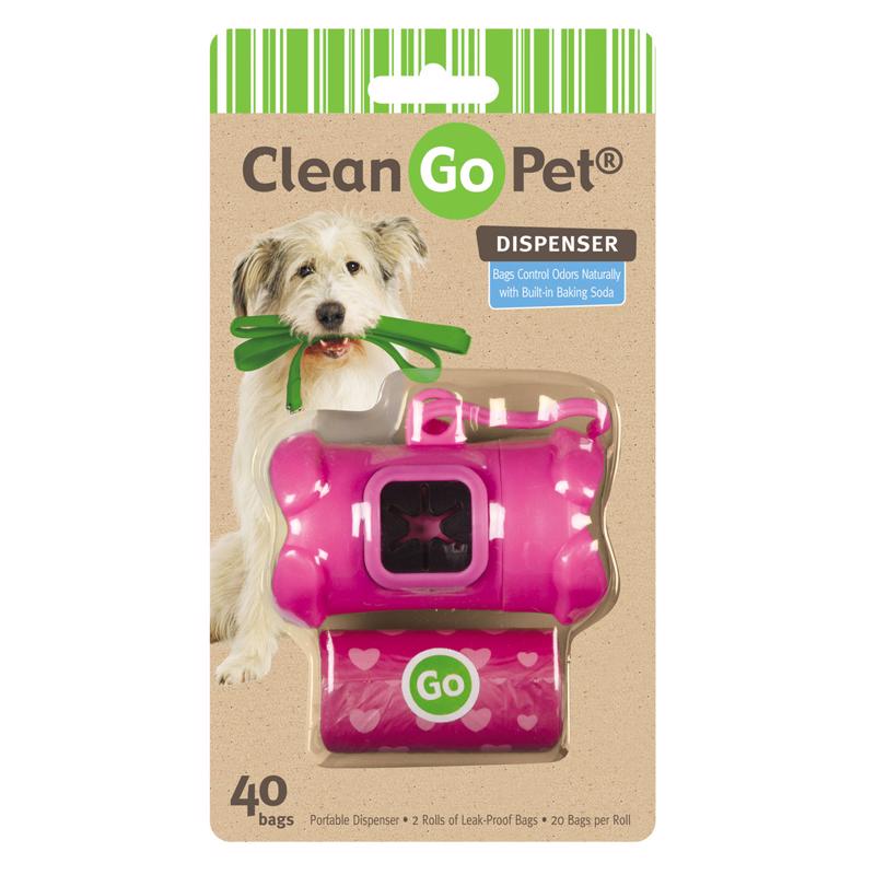 PET WASTE BAG W/DISP PNK