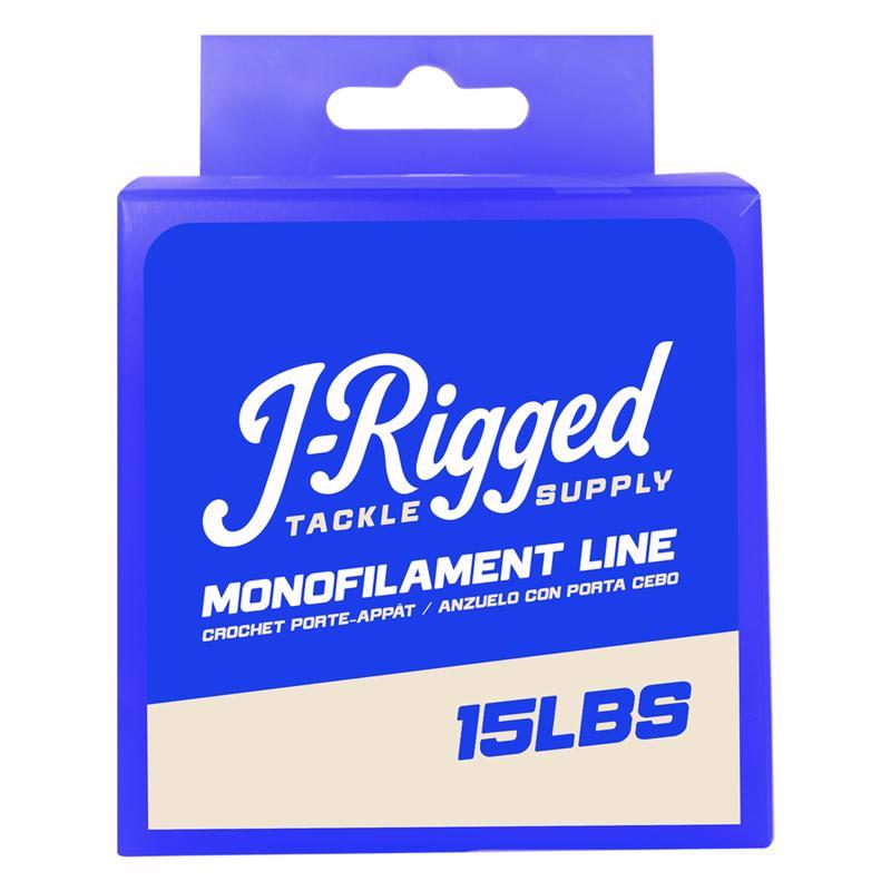 J-Rigged Monofilament Fishing Line 15 lb. cap. 375 yd
