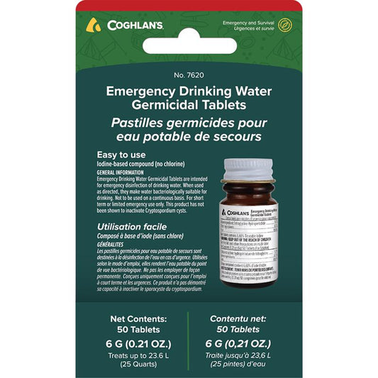 Coghlan's Drinking Water Tablets 50 pk