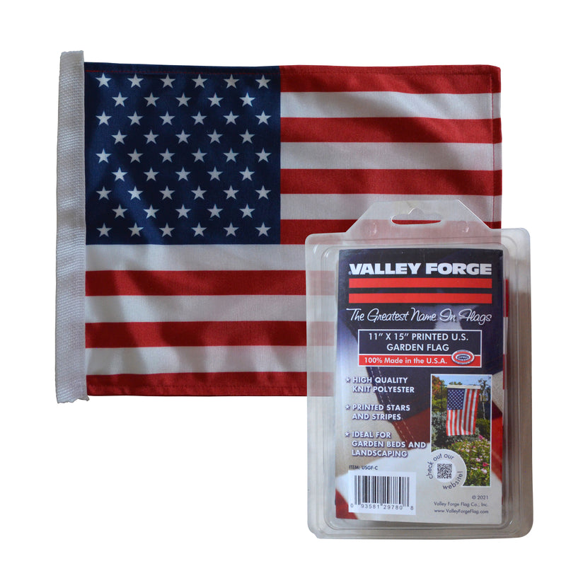 GRDN FLAG US POLY 11X15"