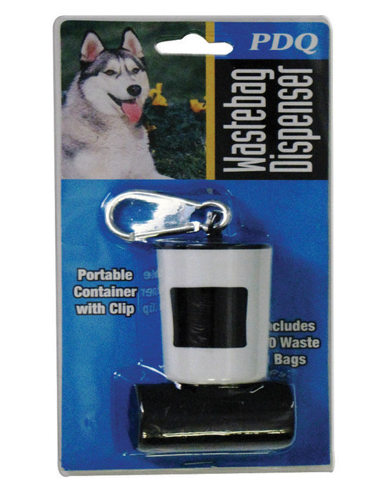 PET WASTE BAG W/DISP BLK