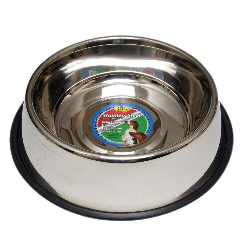PET BOWL DOG 96OZ SLVR