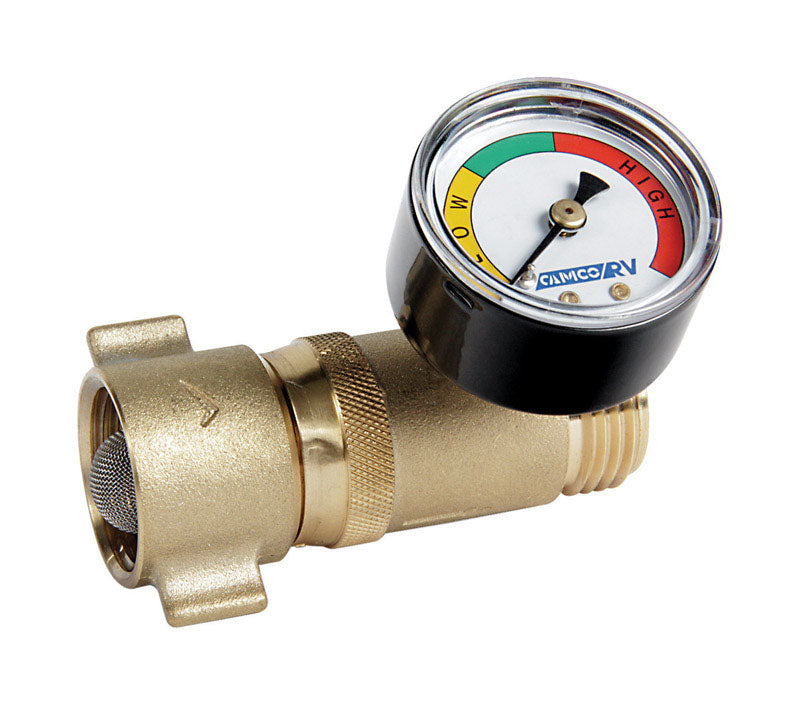 RV WTR REGULATOR W/GAUGE