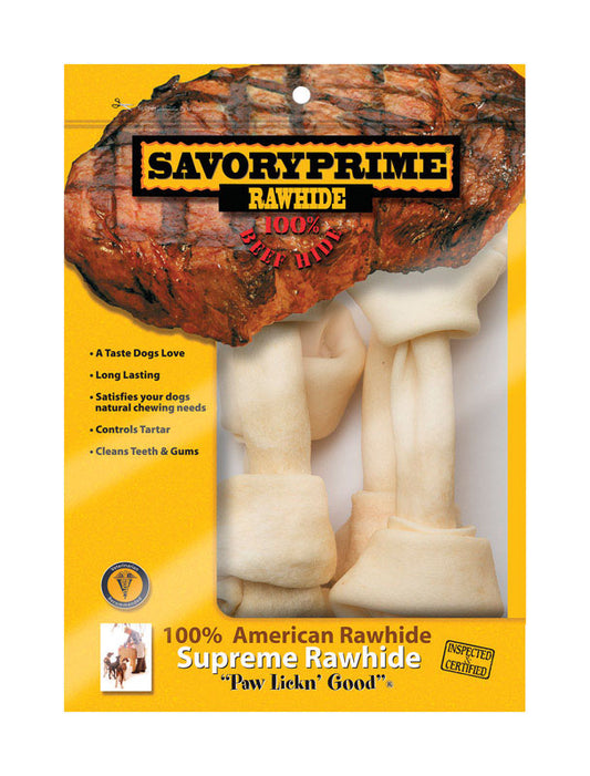 RAWHIDE KNOT BONE 8-9"