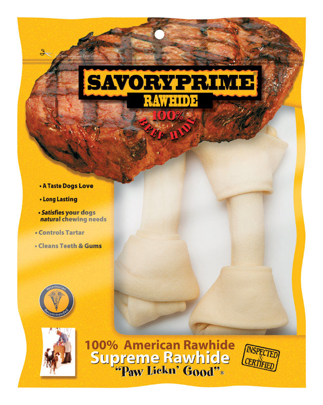 RAWHIDE KNOT BONE 6-7"