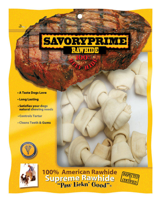 RAWHIDE KNOT BONE 4-5"