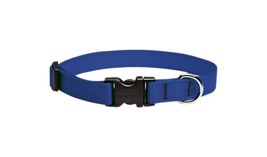 DOG COLLAR 9-14"BLU ADJ