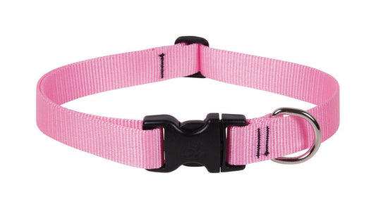 DOG COLLAR 12-20"PNK ADJ