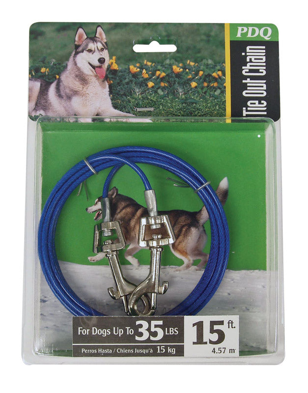 DOG TIE OUT 15' RED MD