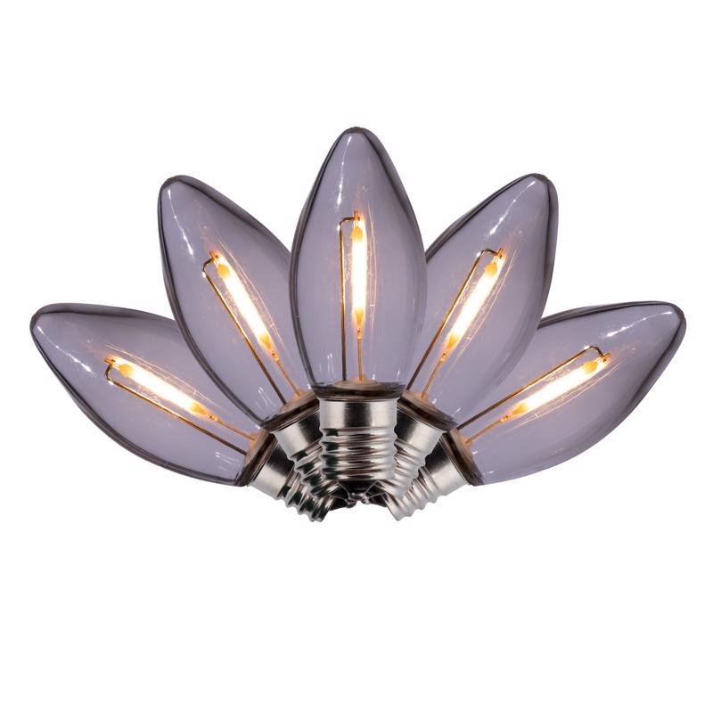Holiday Bright Lights LED C9 Warm White 25 ct Replacement Christmas Light Bulbs