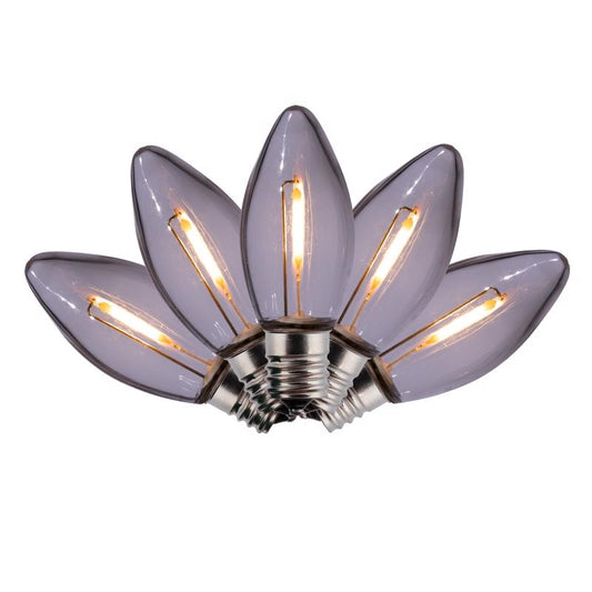 Holiday Bright Lights LED C9 Warm White 25 ct Replacement Christmas Light Bulbs