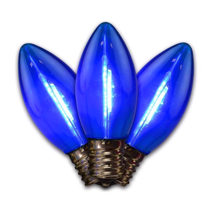 LED SM TRAN C9 BLU25PK