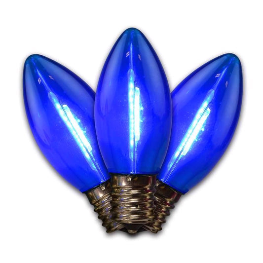LED SM TRAN C9 BLU25PK