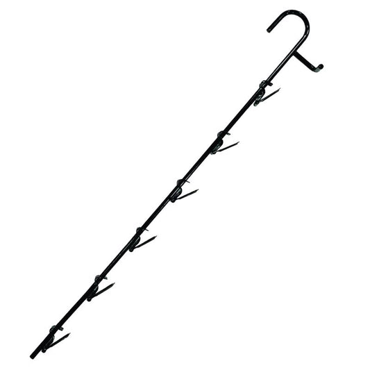 CLIP STRP MTL BLK 6HOOK