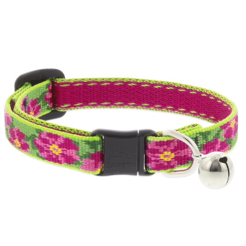 CAT COLLAR 8-12"PETUNIAS