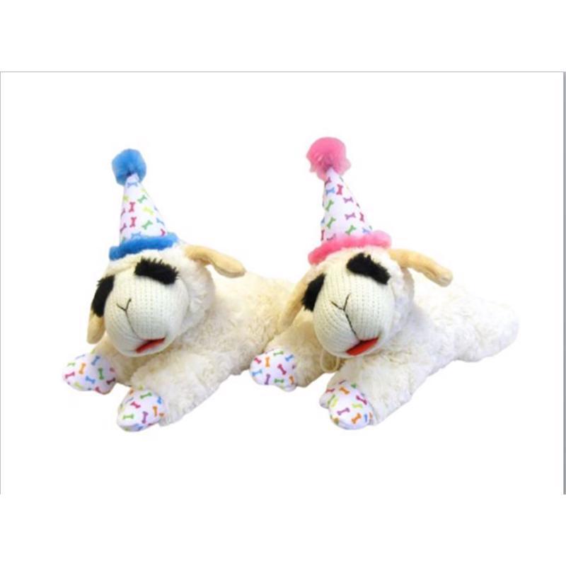 DOG TOY LAMB CHOP BIRTHD