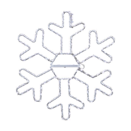 LED SNOWFLAKE WHT 12"