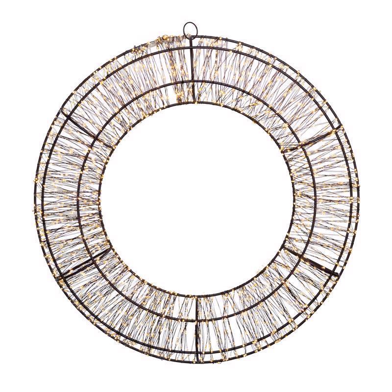 LED WREATH CLR/WW 14"