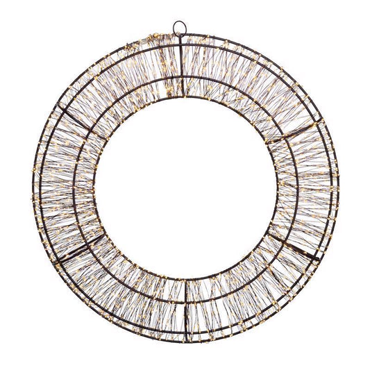 LED WREATH CLR/WW 14"